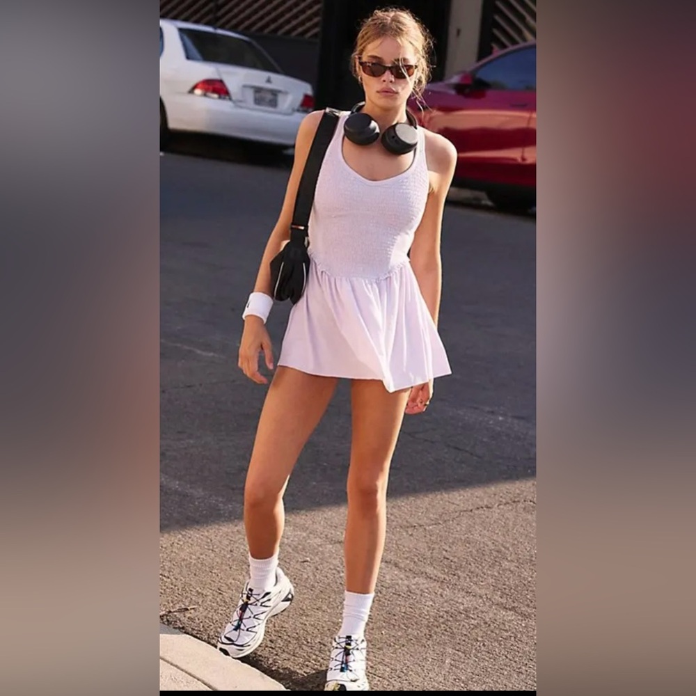 Free People FP Movement Smockin Hot Dress Romper - Picture 2 of 5